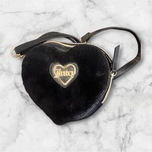 Juicy Couture Black Heart Crossbody Bag